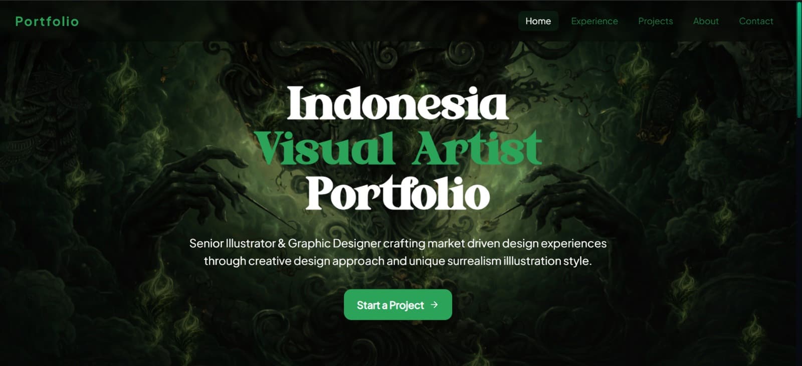 Portfolio with CMS (Content Management System)